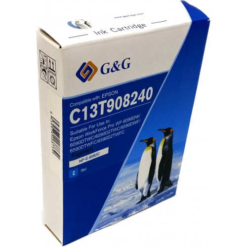 Comp Epson G+G T9082 High Capacity Cyan Ink Ctg C13T908240