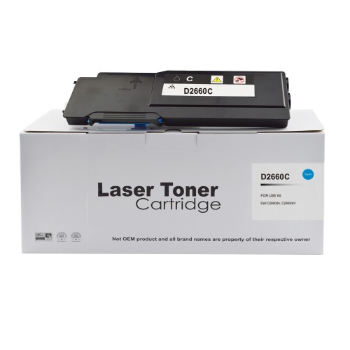 Comp Dell C2660 Cyan Hi Cap Toner 593-BBBT