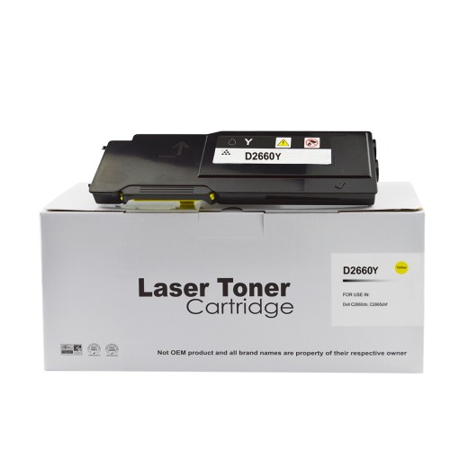Comp Dell C2660 Yellow Hi Cap Toner 593-BBBR