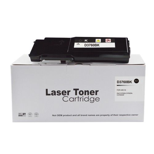 Comp Dell C3760 Extra Hi Yield Black Toner DE-3760HBK 593-11119