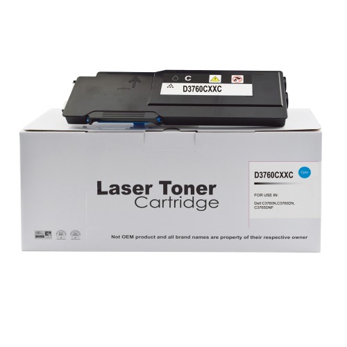 Comp Dell C3760 Extra Hi Yield Cyan Toner DE-3760HC 593-11122