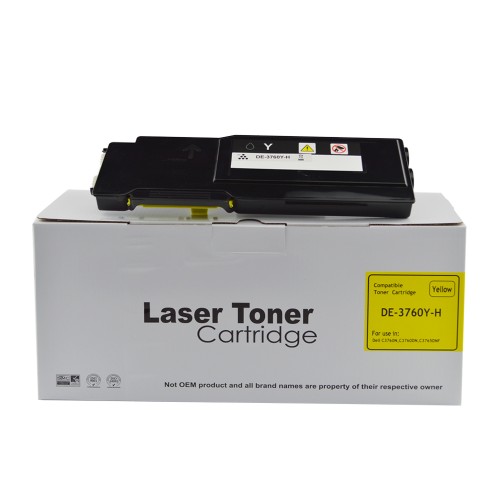 Comp Dell C3760 Extra Hi Yield Yellow Toner DE-3760HY 593-11120