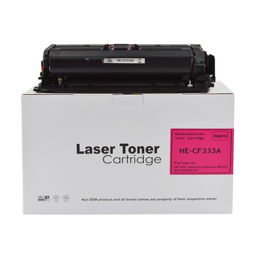 Reman HP M651 CF333A Magenta Toner also for 654A