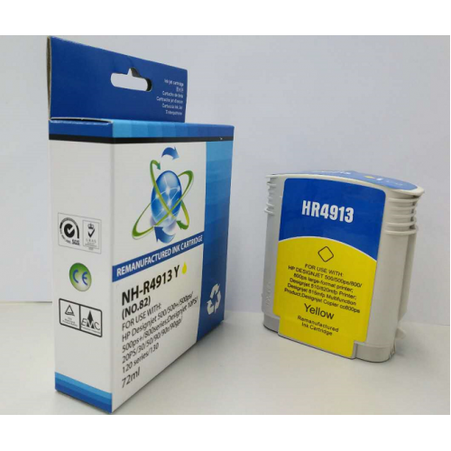 Comp HP Designjet 500 Yellow Ink C4913A Ctg No 82