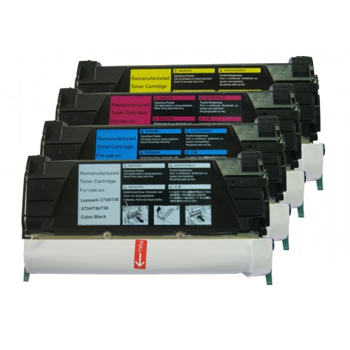 Reman Lexmark C734 Magenta Toner C734A2MG