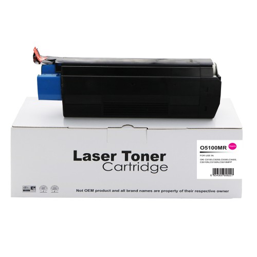 Reman OKI C5300 Magenta Toner 42127406