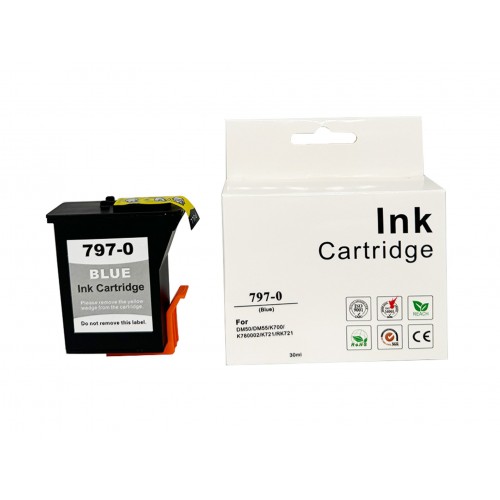Comp Pitney Bowes DM50 Blue Ink 797-0 also for K780001 2