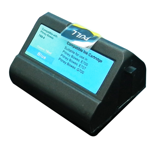 Comp Pitney Bowes E700 769-0 Blue Ink Ctg 10010-800 also for E74092-001 E74178-00
