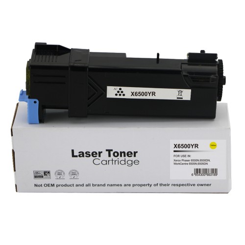Reman Xerox Phaser 6500 Yellow Toner 106R01596