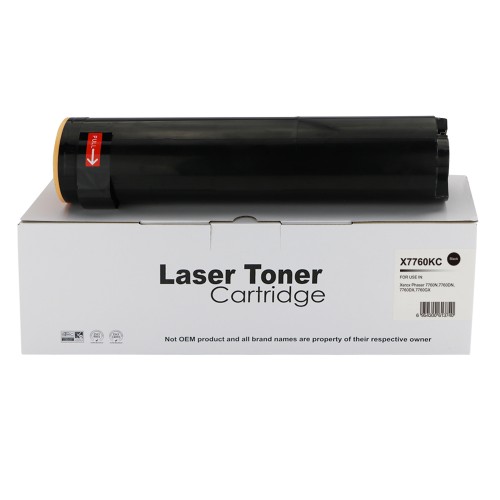 Comp Xerox Phaser 7760 Hi Cap Black Toner 106R01163