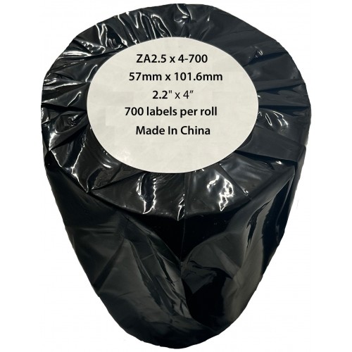 Comp Zebra White Labels Roll 500 pcs (ZA2.25x4-700