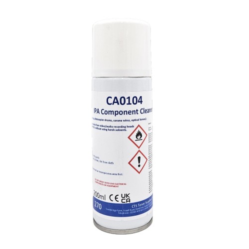 IPA Component Cleaner 200ml Aerosol (12) INCLUDES DIRECTIONAL STRAW INSERTS
