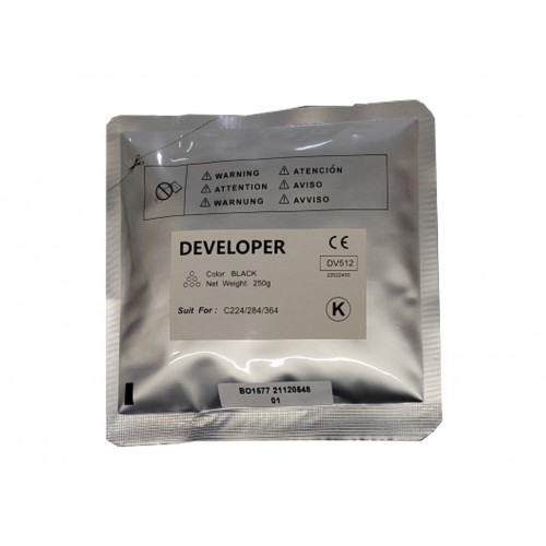 Compatible Konica Minolta DV512 Black Developer Bag
