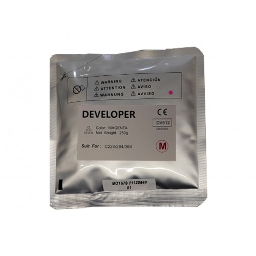 Compatible Konica Minolta DV512 Magenta Developer Bag