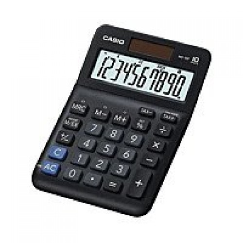 Casio MS-10F 10 Digit Desk Calculator Black