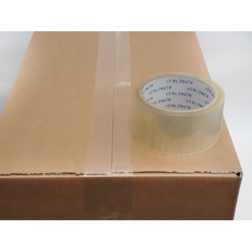 BOX of 36 Rolls Clear Low Noise Tape 48mm  66m  40mu TLNCB486640 - 6 Packs of 6 Per Box