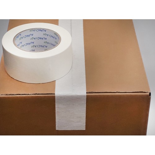 BOX of 144 Rolls Masking Tape 24mm  50m  140mu TMB2450140 - 24 Packs of 6 Per Box