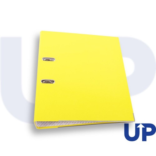 UP A4 70mm Lever Arch File - Yellow (10) - Flat packed quick & easy to assemble