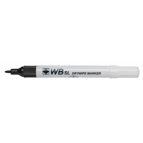 UP Drywipe Bullet Fine Pen Black (10)    