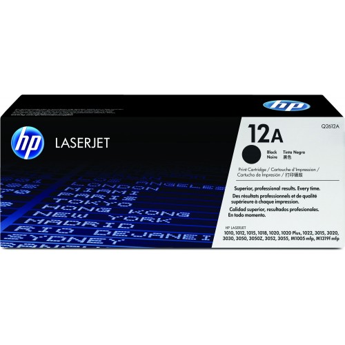 OEM HP Q2612A Black 2000 Pages Original Toner 12A
