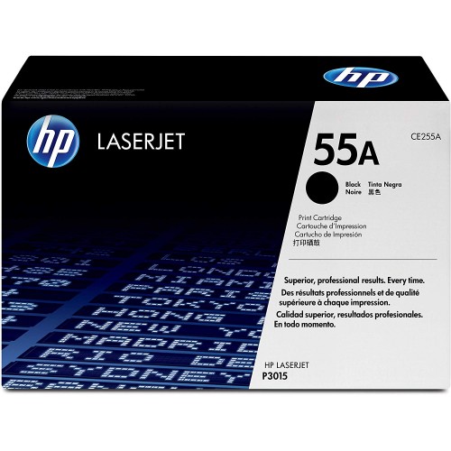 OEM HP CE255A Black 6000 Pages Original Toner 55A