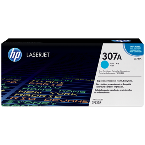 OEM HP CE741A Cyan 7000 Pages Original Toner 307A