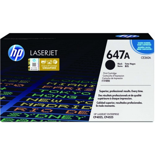 OEM HP CE260A (647A) Black Toner