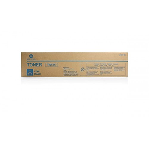 OEM Konica Minolta A0D7454 TN214C Cyan 18500 Pages Original Toner