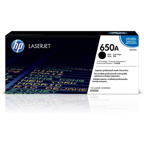 OEM HP CE270A (650A) Toner Black 13.5K Pages
