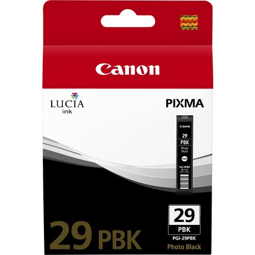 OEM Canon 4869B001 PGI-29PBK Ink Cartridge Photo Black 1.3K Pages 1300 Photos 36ml