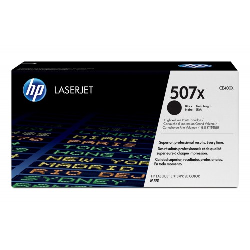 OEM HP CE400X Black 11000 Pages Original Toner 507X