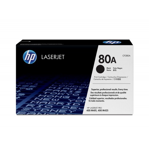 OEM HP CF280A Black 2700 Pages Original Toner 80A