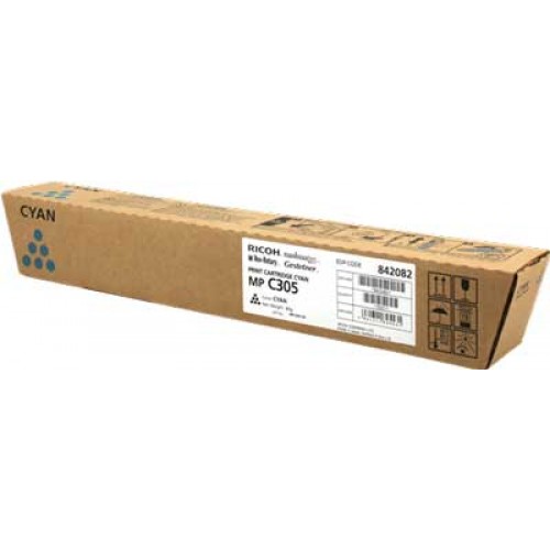 OEM Ricoh MPC305E Cyan Toner Ctg 842082