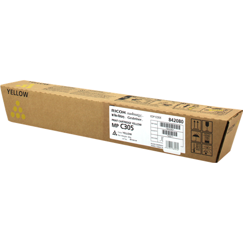 OEM Ricoh MPC305E Yellow Toner Ctg 842080