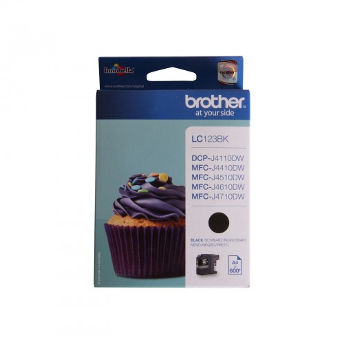 OEM Brother LC123BK Ink Cartridge Black 600 Pages 11ml