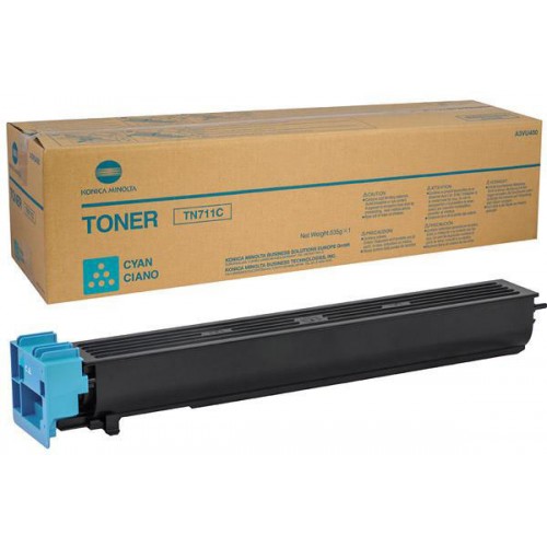OEM Konica Minolta A3VU450 TN711C Cyan Toner