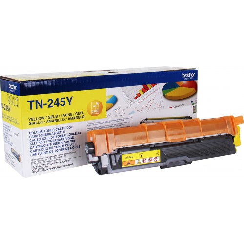 OEM Brother TN245Y Yellow 2200 Pages Original Toner