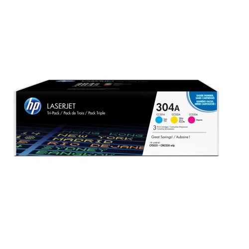 OEM HP CF372AM (304A) Toner Multipack CMY 2.8K