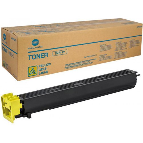 OEM Konica Minolta A3VU250 TN711Y Yellow Toner