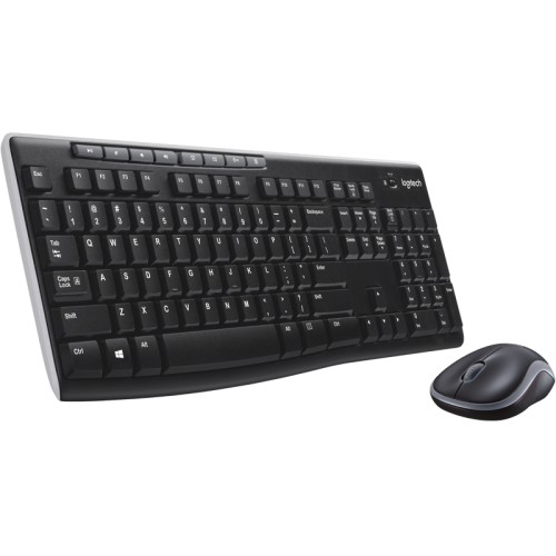 OEM Logitech Wireless Combo MK270 keyboard Mouse included USB QWERTY English Black 920-004523