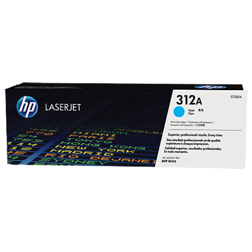 OEM HP CF381A Cyan 2700 Pages Original Toner 312A
