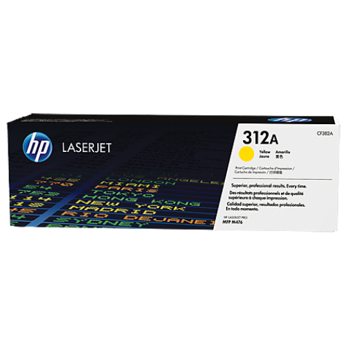 OEM HP CF382A Yellow 2700 Pages Original Toner 312A