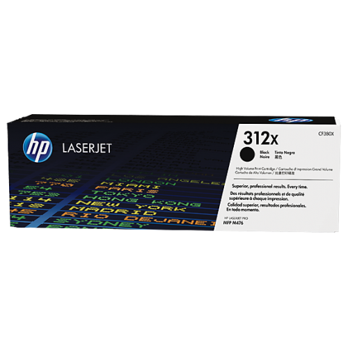 OEM HP CF380X Black 4400 Pages Original Toner 312X