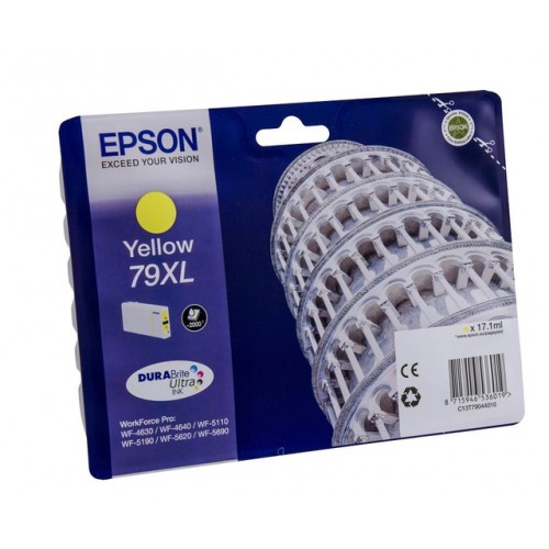 OEM Epson 79XL High Capacity Yellow Ink Cartridge C13T79044010