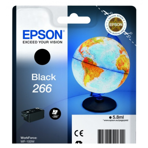 OEM Epson C13T26614010 (266) Ink Cartridge Black 260 Pages Content 5.8 ml
