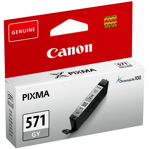 OEM Canon CLI-571GY Grey Original Ink Cartridge 0389C001