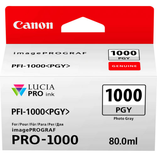 OEM Canon 0553C001 PFI-1000PGY ink cart PHOTO GREY