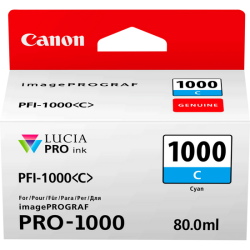 OEM Canon 0547C001 PFI-1000C ink cart CYAN