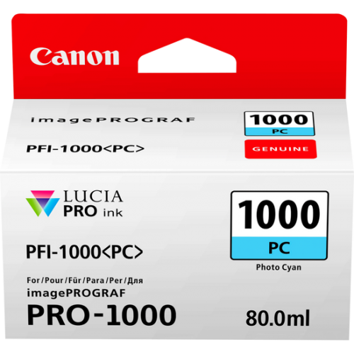 OEM Canon 0550C001 PFI-1000PC ink cart PHOTO CYAN