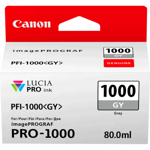 OEM Canon 0552C001 PFI-1000GY ink cart GREY